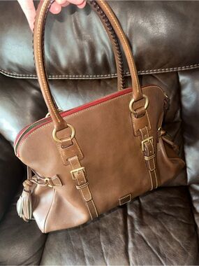 Vintage Dooney and bourke Florentine domed satchel brown
